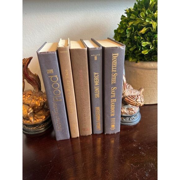 Modern Hardback Books by Color Browns set of 6 - Picture 1 of 7